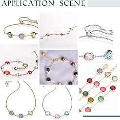 16 шт. 8-х цветные звенья/соединители из нержавеющей стали 304&nbsp;STAS-UN0032-76