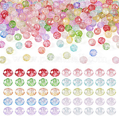 250шт 10 цвета прозрачные стеклянные бусины&nbsp;GLAA-TA0002-86