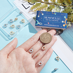 16 шт. 2-х цветные латунные трубчатые дужки&nbsp;KK-SC0005-59