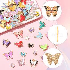 80шт 8 стиля подвески из сплава с эмалью&nbsp;ENAM-FS0003-62