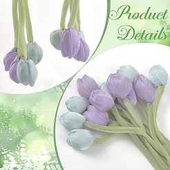 12 шт. 2-х цветная ткань с двумя головками тюльпана&nbsp;FIND-CY0001-39