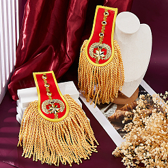 Ткань с железными эполетами аксессуары костюма&nbsp;DIY-WH0700-51B