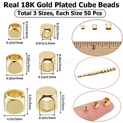 150шт 3 стильные латунные бусины&nbsp;KK-BBC0012-04