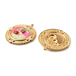 Подвески из нержавеющей стали 304 с эмалью&nbsp;STAS-Z145-12G-01