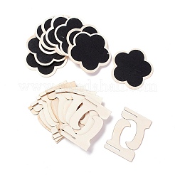 Цветочные деревянные мини-доски&nbsp;LS-AJEW-M035-09