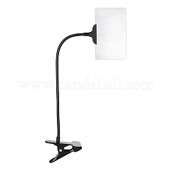 Портативное прямоугольное увеличительное стекло с зажимом&nbsp;AJEW-WH0348-893