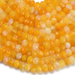 Натуральные полосатые агатовые бусы&nbsp;G-Z111-A01-02