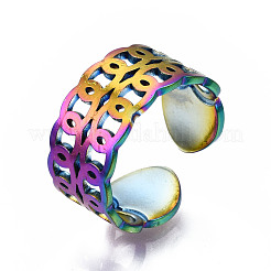 Полые открытые манжетные кольца&nbsp;RJEW-N038-026