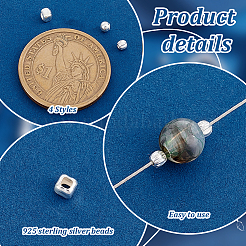 35шт. 925 набора разделительных бусин из стерлингового серебра&nbsp;STER-PH0002-61