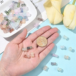 80 шт. 8-цветные стеклянные бусины&nbsp;GLAA-YW0004-02