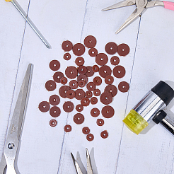 100 шт. 4 стиля шайб из искусственной кожи&nbsp;FIND-CL0001-13