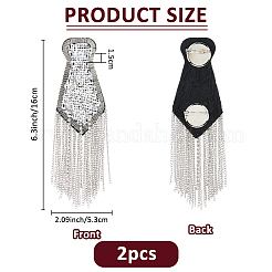 2шт модные погоны с кисточками&nbsp;DIY-FH0008-89B-P