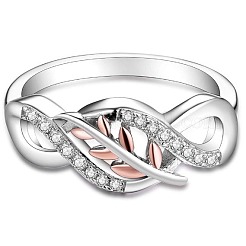 Кольца для женщин из цинкового сплава со стразами FS-WG08E4B-03