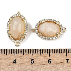 Натуральный лунный камень ограненные овальные звенья&nbsp;G-B126-07G-12