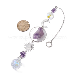 Грубые необработанные самородки натурального аметиста&nbsp;HJEW-JM01839-02