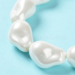 Нити бусин из искусственного жемчуга с гальваническим покрытием&nbsp;BSHE-G035-01A-05-1