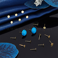 20 шт. 925 плоские серьги-гвоздики из стерлингового серебра&nbsp;STER-DC0001-63A