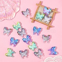 20шт УФ-покрытие Радужные переливающиеся акриловые бусины&nbsp;OACR-YW0003-36