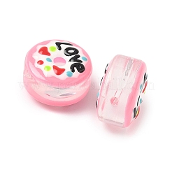 Прозрачные стеклянные эмалевые бусины&nbsp;LAMP-U004-05A-01