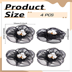 4 шт. цветочный сплав&nbsp;DIY-LP0001-74