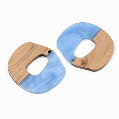 Подвески из непрозрачной смолы и ореха&nbsp;RESI-S389-045A-C01