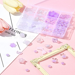 Прозрачные непрозрачные акриловые бусины&nbsp;OACR-FS0001-80