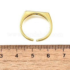 Манжеты из латуни с микро паве кубический цирконий для женщин&nbsp;RJEW-H247-16G-02