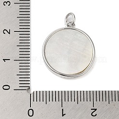 Подвески в виде ракушек из латуни и циркония&nbsp;KK-S372-20P