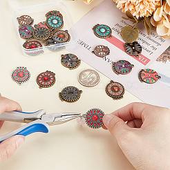 20 шт. 10 стиля сплава хрустальные стразы люстра компонентные звенья&nbsp;ENAM-GA0001-12