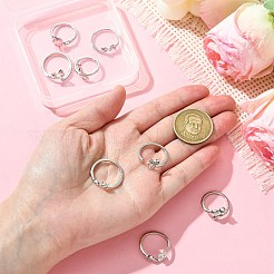 8 шт. 8 стиля кольца-манжеты из сплава&nbsp;RJEW-CJ0001-02