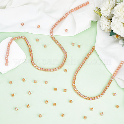 2 нить гальваника стеклянные бусины нити&nbsp;EGLA-ME0001-03