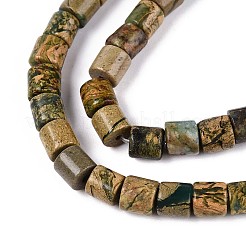 Нити бусин из натурального камня вердит G-T141-89B