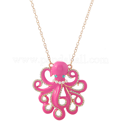 Ожерелья с подвеской в виде осьминога из цинкового сплава Ocean Beach для женщин&nbsp;JW6397