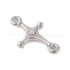 Подвески-соединители со звездами и кристаллами из сплава со стразами&nbsp;FIND-Z053-05P