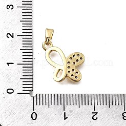 Латунные микро проложить кубического циркония подвески&nbsp;KK-P336-16D-G