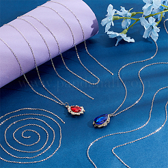 925 плоская цепочка из стерлингового серебра STER-PH0002-12