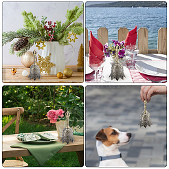 1 шт. сплав ручной звонок колокольчик дисплей украшения&nbsp;AJEW-GF0012-23AB