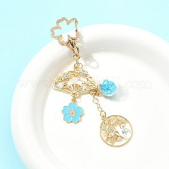 Подвесные брелки из сплава эмали&nbsp;HJEW-FS00049-03