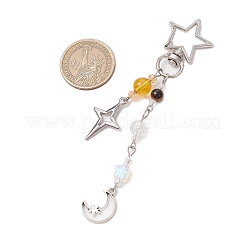 Бусины из натурального кварца с натуральным тигровым глазом класса ab&nbsp;HJEW-JM03031-02