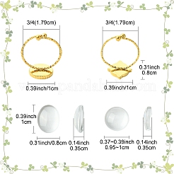 4 шт. 2 стиля фурнитуры для открытых манжет из нержавеющей стали 304&nbsp;STAS-YW0002-77