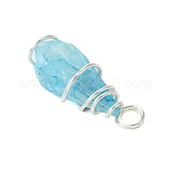 Гальванические хрустальные подвески природного кварца&nbsp;PALLOY-JF02801-02