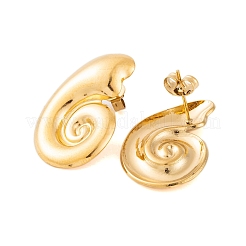 Ионное покрытие (ip) серьги-гвоздики из нержавеющей стали 304 для женщин&nbsp;EJEW-P279-50G