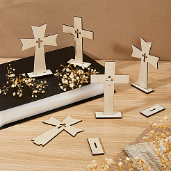 40 шт. 2 стиля для украшения витрины из дерева на Хэллоуин&nbsp;AJEW-DC0003-29