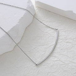 Минималистичные элегантные ожерелья из нержавеющей стали с изогнутой планкой для женщин&nbsp;UO3217