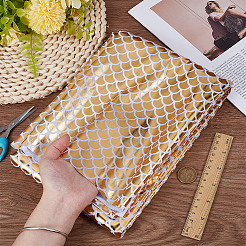 Полиэстеровая ткань с рыбьей чешуей&nbsp;DIY-WH20063-038D