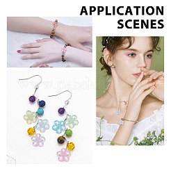 200 шт прозрачные акриловые бусины&nbsp;PACR-HY0001-02