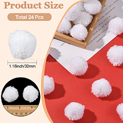 24 шерстяной мягкий помпон&nbsp;DIY-SC0031-31B-03