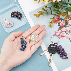 4 шт. 4 стиля подвески с натуральными драгоценными камнями&nbsp;HJEW-FH0001-08