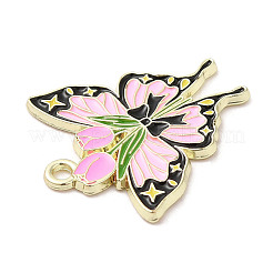 Подвески из эмалевого сплава с покрытием из легкого золота&nbsp;ENAM-L041-03B