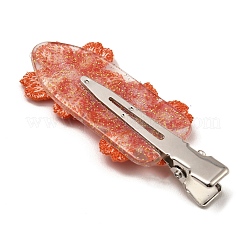 Заколки для волос из кожи аллигатора с вышивкой из полиэстера PHAR-JH00094